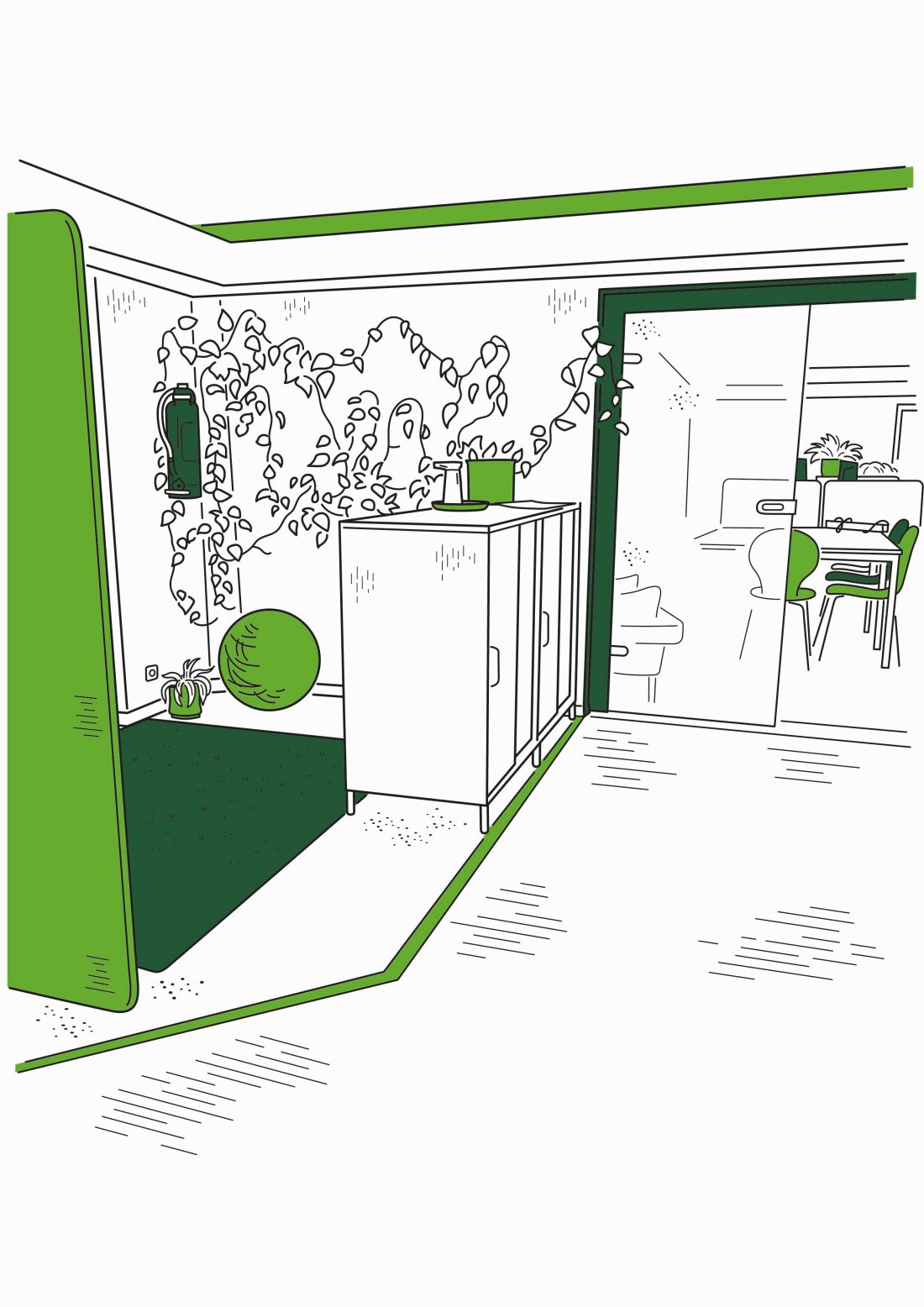 Aufenthaltsraum Moser med. techn. Handel GmbH Usingen